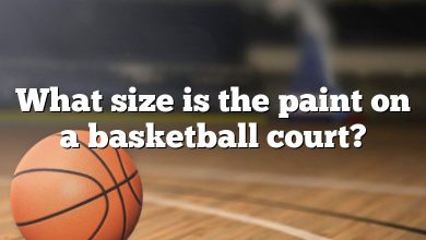 What size is the paint on a basketball court?