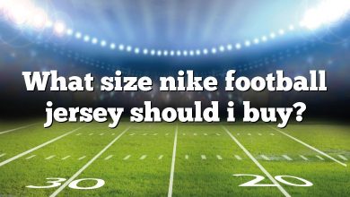 What size nike football jersey should i buy?