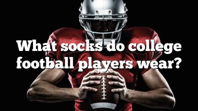 What socks do college football players wear?