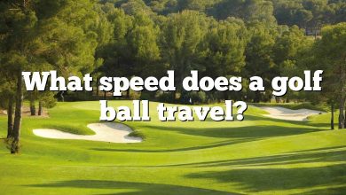 What speed does a golf ball travel?