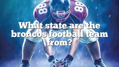 What state are the broncos football team from?