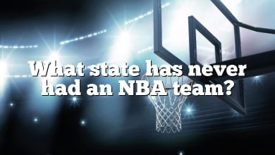 What state has never had an NBA team?