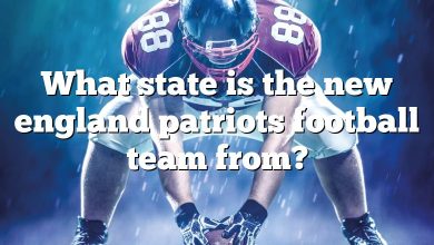 What state is the new england patriots football team from?