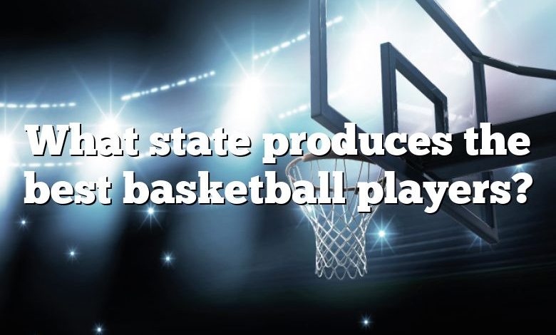 What state produces the best basketball players?