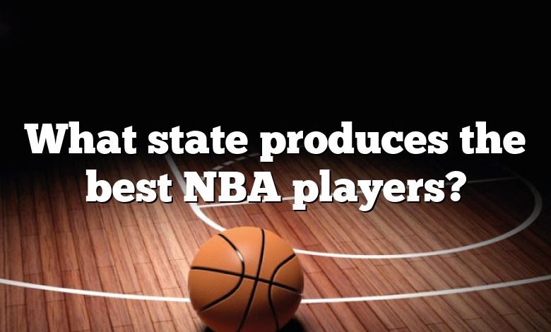 What state produces the best NBA players?