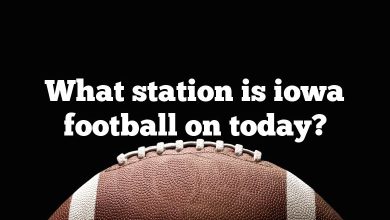 What station is iowa football on today?