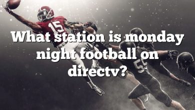 What station is monday night football on directv?
