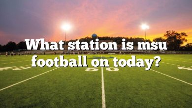 What station is msu football on today?