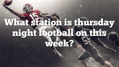 What station is thursday night football on this week?