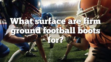 What surface are firm ground football boots for?