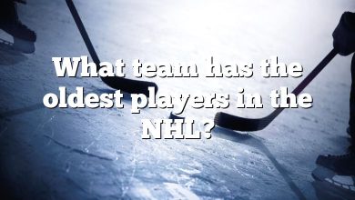 What team has the oldest players in the NHL?