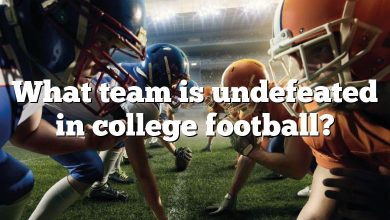 What team is undefeated in college football?