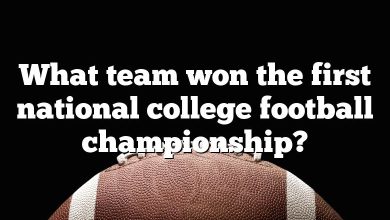 What team won the first national college football championship?