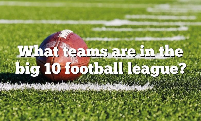 What teams are in the big 10 football league?