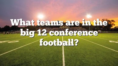 What teams are in the big 12 conference football?