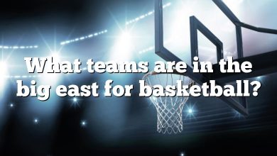 What teams are in the big east for basketball?