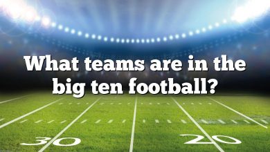 What teams are in the big ten football?