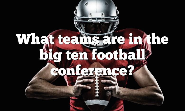 What teams are in the big ten football conference?