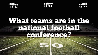 What teams are in the national football conference?