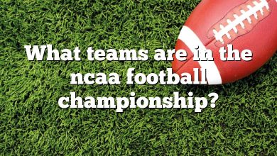 What teams are in the ncaa football championship?