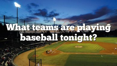 What teams are playing baseball tonight?