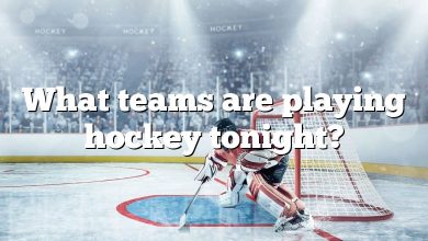 What teams are playing hockey tonight?