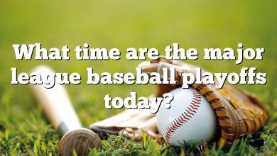 What time are the major league baseball playoffs today?