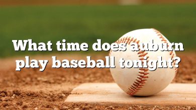 What time does auburn play baseball tonight?