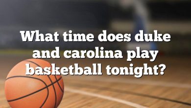 What time does duke and carolina play basketball tonight?