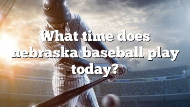 What time does nebraska baseball play today?