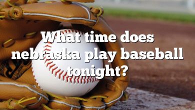 What time does nebraska play baseball tonight?