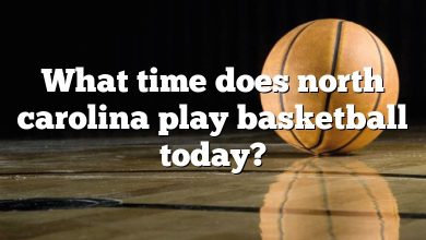 What time does north carolina play basketball today?