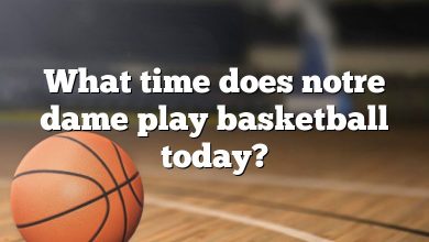 What time does notre dame play basketball today?