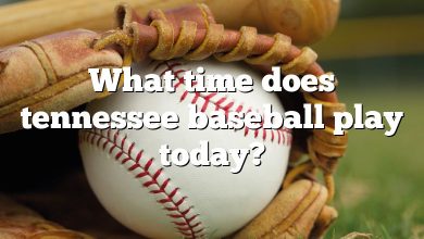 What time does tennessee baseball play today?