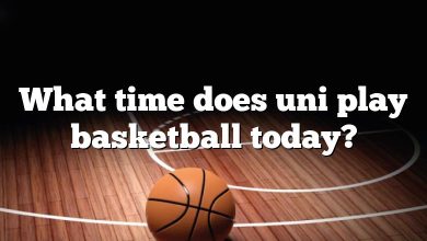 What time does uni play basketball today?