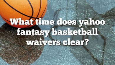 What time does yahoo fantasy basketball waivers clear?