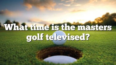 What time is the masters golf televised?