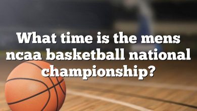 What time is the mens ncaa basketball national championship?