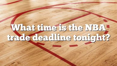 What time is the NBA trade deadline tonight?