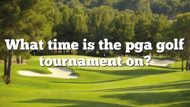 What time is the pga golf tournament on?