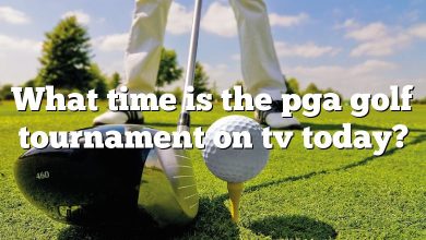 What time is the pga golf tournament on tv today?