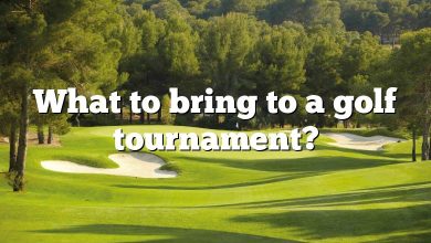 What to bring to a golf tournament?