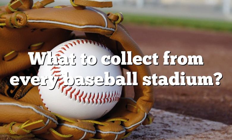 What to collect from every baseball stadium?