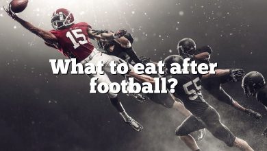 What to eat after football?