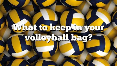 What to keep in your volleyball bag?