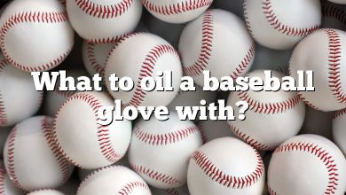 What to oil a baseball glove with?