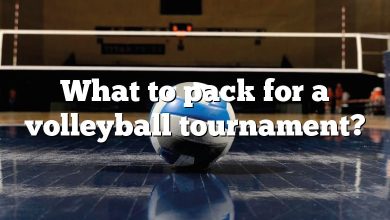 What to pack for a volleyball tournament?