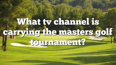 What tv channel is carrying the masters golf tournament?