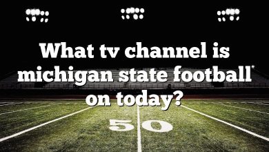 What tv channel is michigan state football on today?