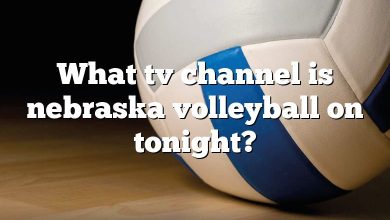 What tv channel is nebraska volleyball on tonight?